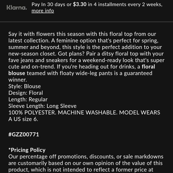 Boohoo Woven Floral Tie Back Top - Picture 8 of 8